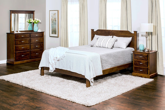 Augusta bedroom set, customized in solid hard wood of your choice. Oak, Maple, Cherry. Handmade by Amish craftsmen. Bedroom suite. Local delivery within Alberta. Quality and Affordability. King, Queen, Double, Single beds available. Hand made.