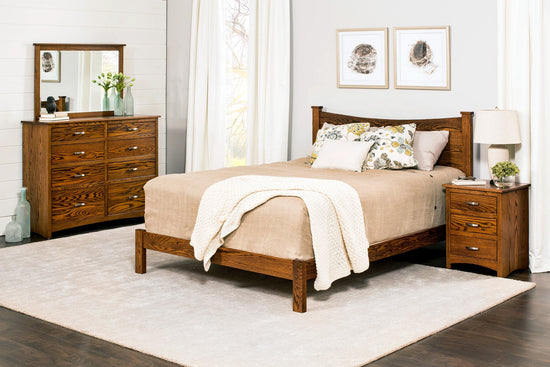 Campbell bedroom set, customized in solid hard wood of your choice. Oak, Maple, Cherry. Handmade by Amish craftsmen. Bedroom suite. Local delivery within Alberta. Quality and Affordability. King, Queen, Double, Single beds available. Hand made.